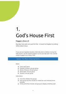 First Things First - 2 Lessons