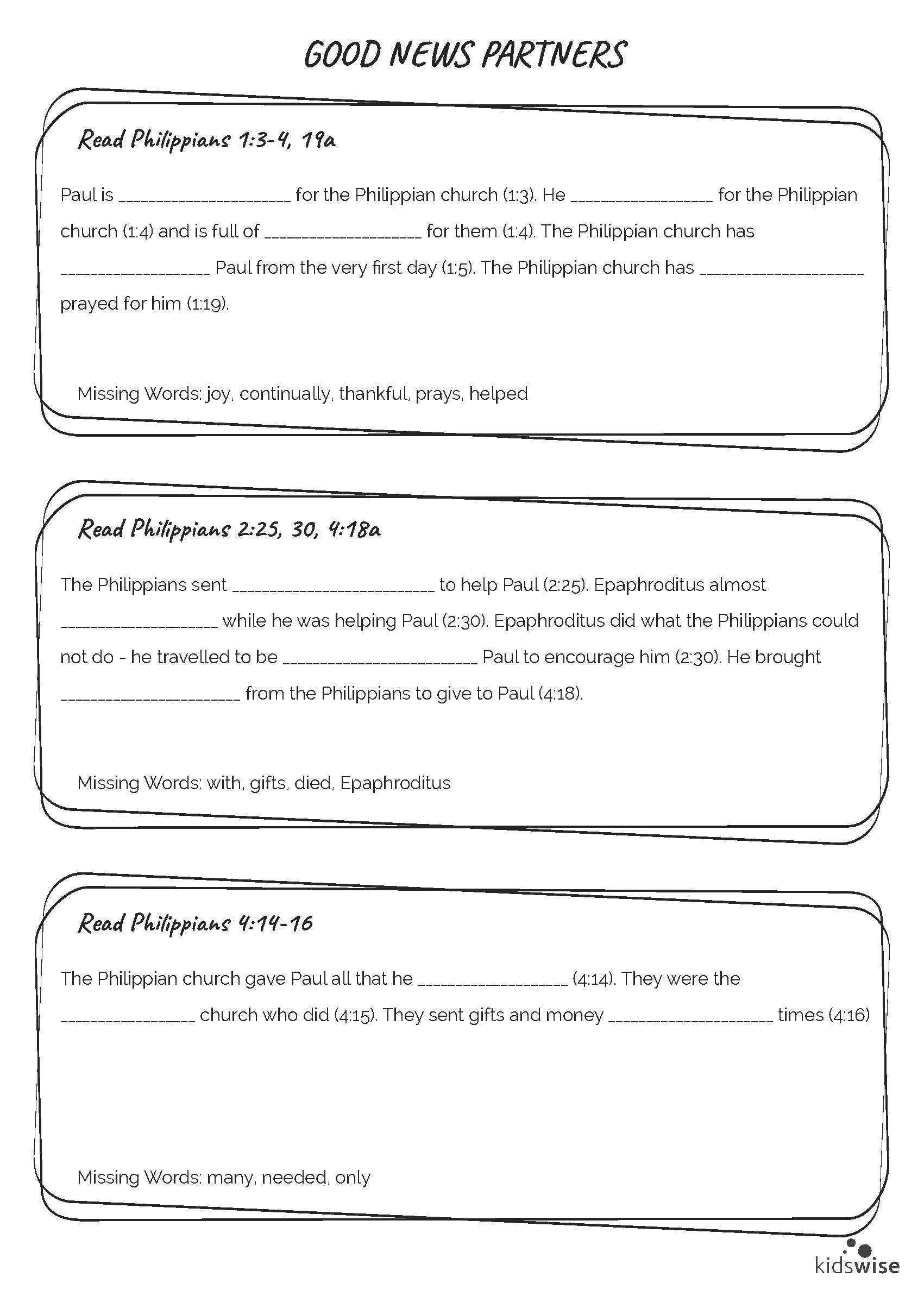 Gospel Partnership - 6 Lessons