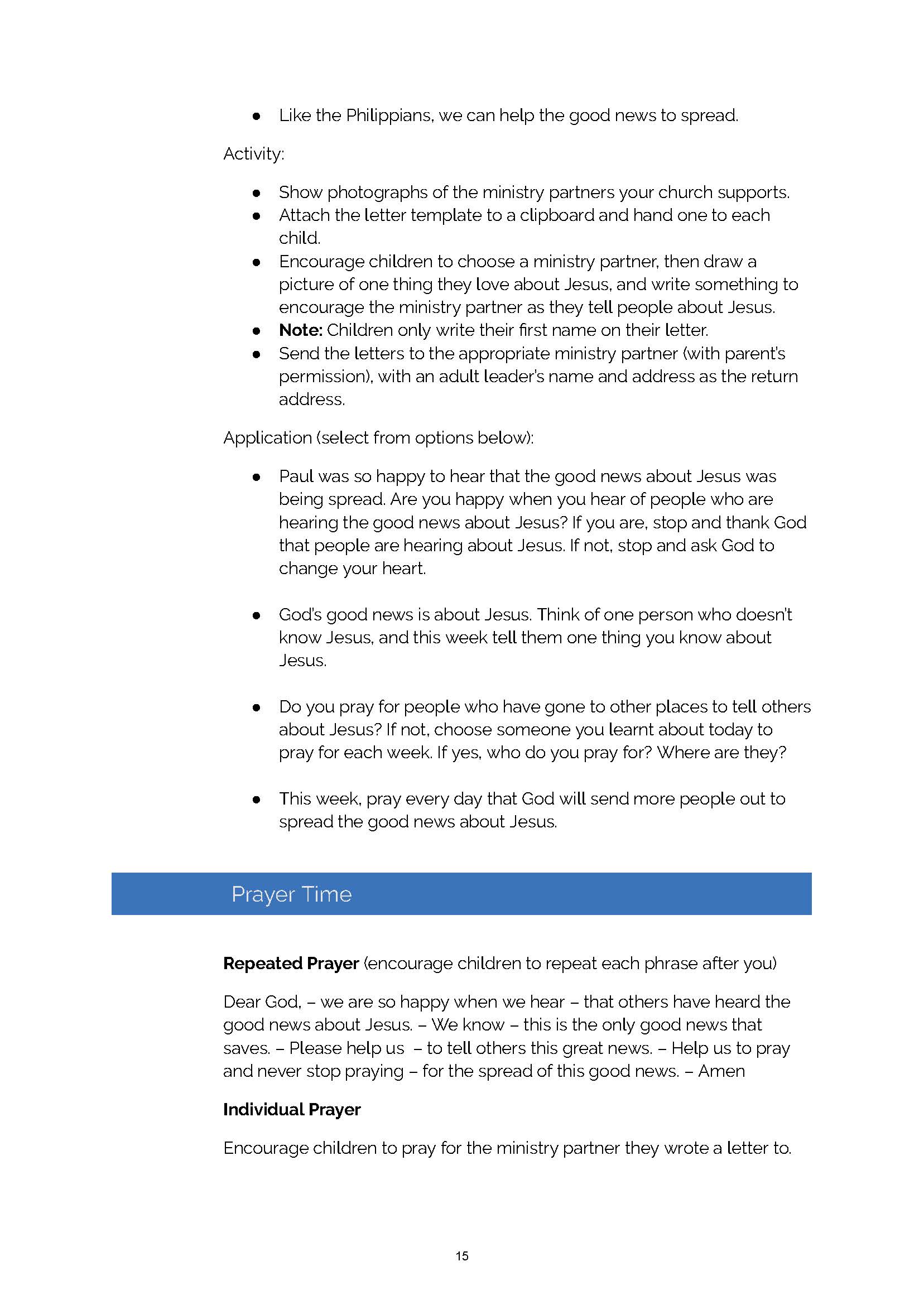 Gospel Partnership - 6 Lessons