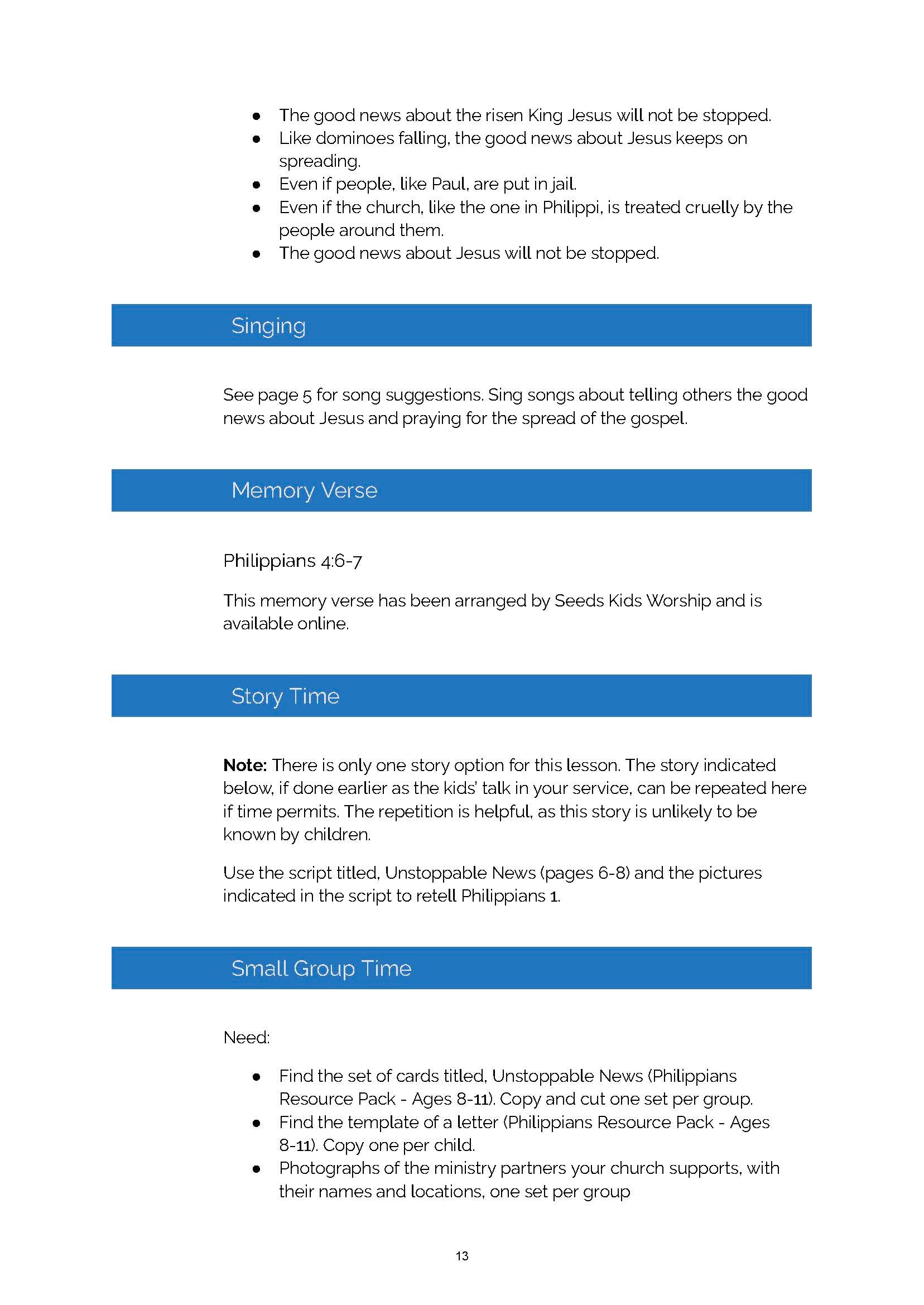 Gospel Partnership - 6 Lessons