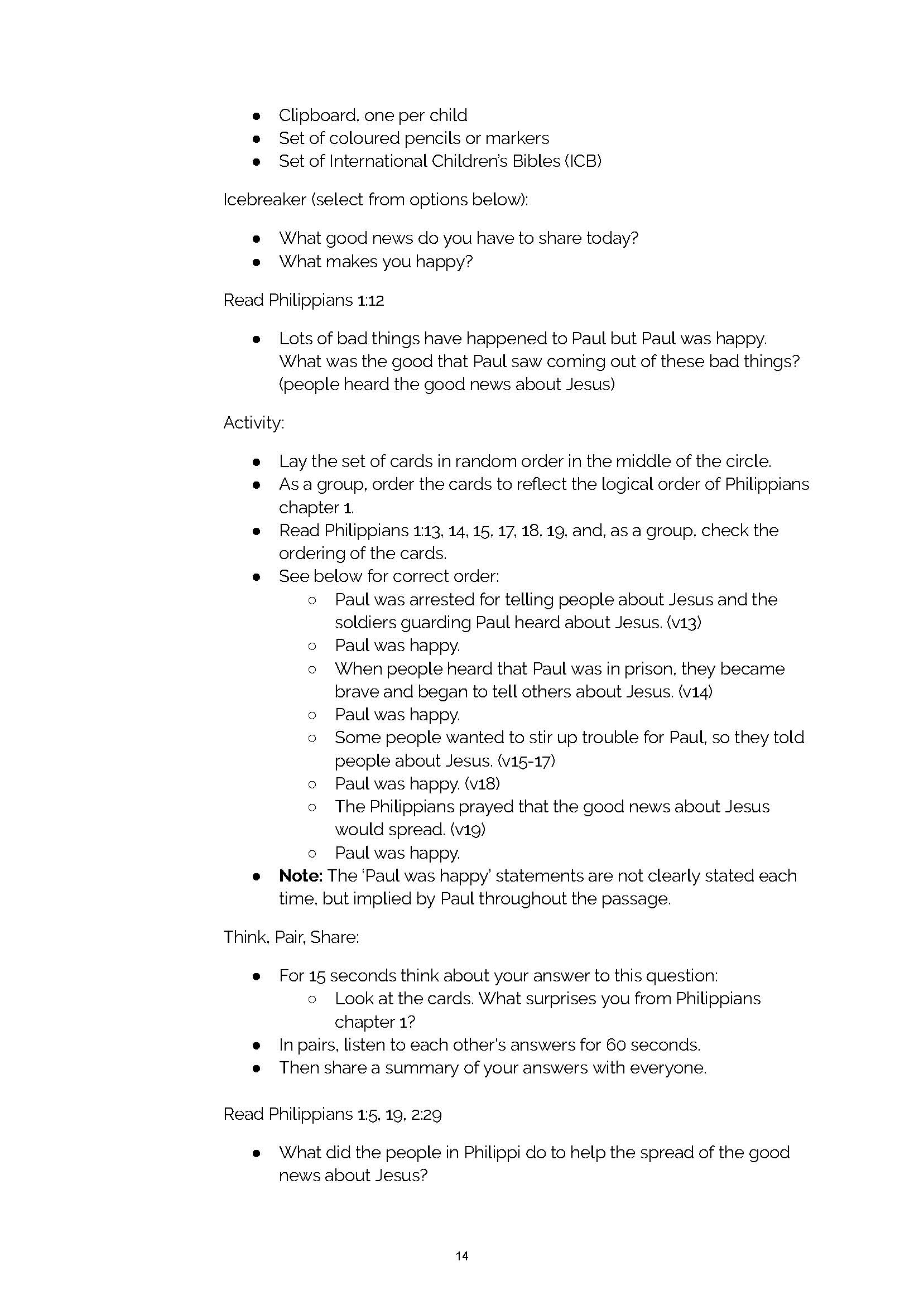 Gospel Partnership - 6 Lessons