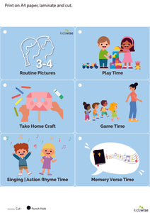 Tools: Routine Pictures - Ages 3-4 Kidswise Lessons