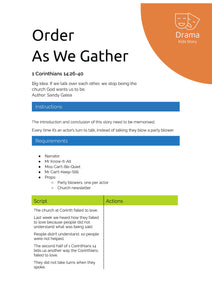 Order As We Gather
