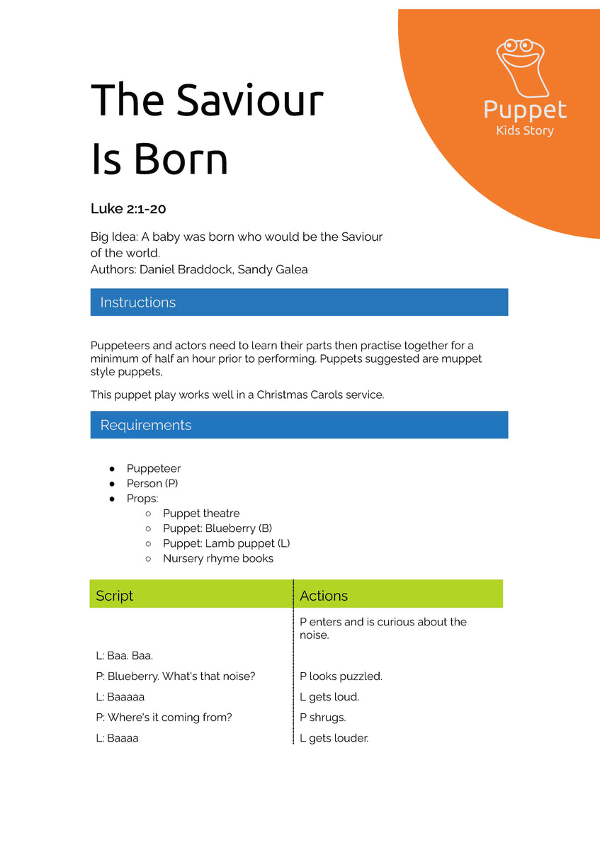 The Saviour Is Born Kidswise