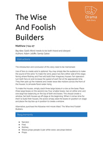 The Wise And Foolish Builders