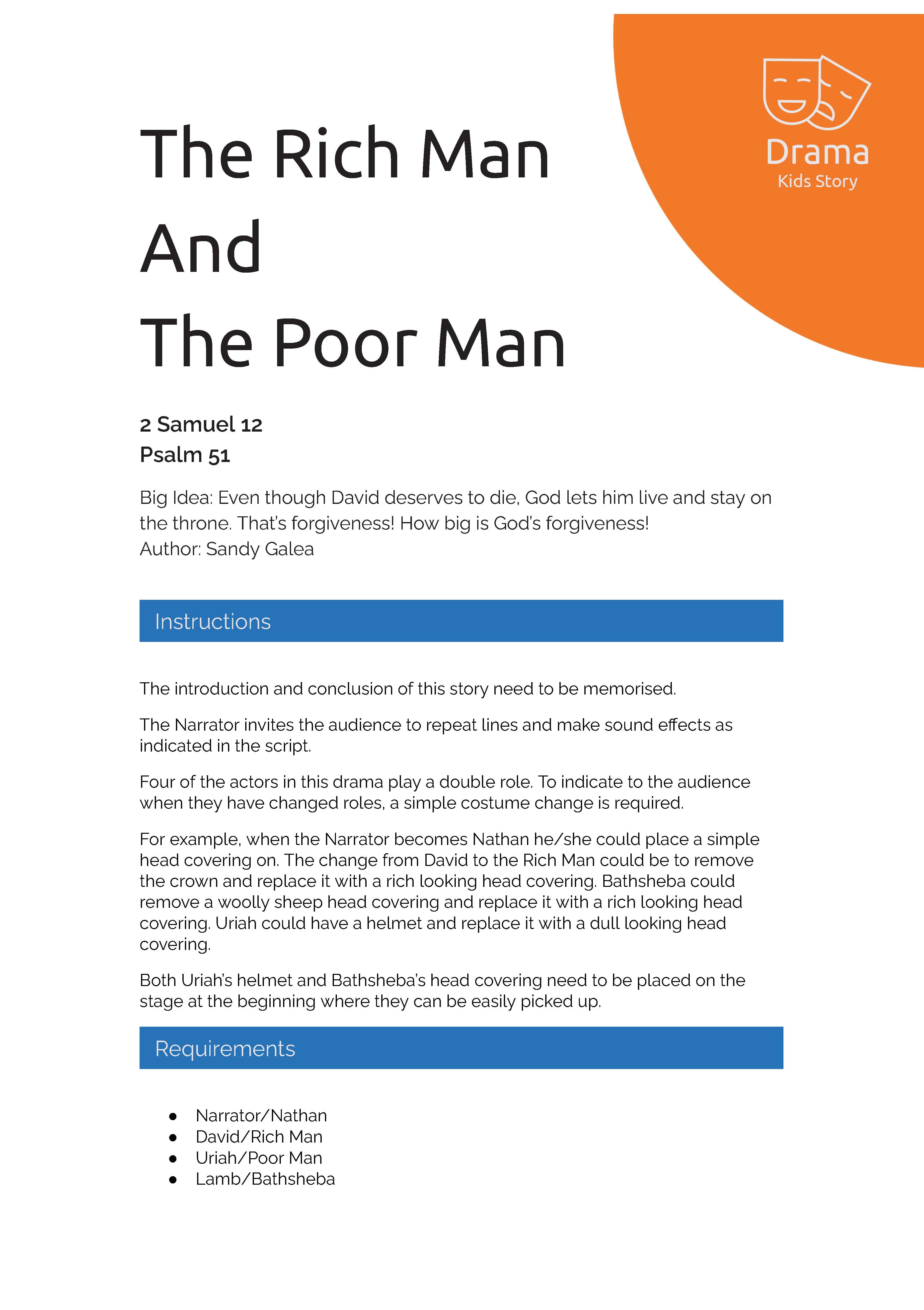 The Rich Man And The Poor Man