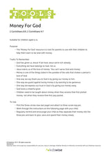 Load image into Gallery viewer, Tools: Money For God
