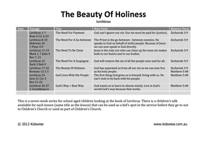 The Beauty of Holiness - 7 Lessons