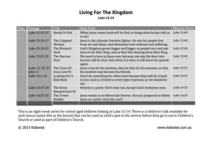 Living For The Kingdom - 8 Lessons