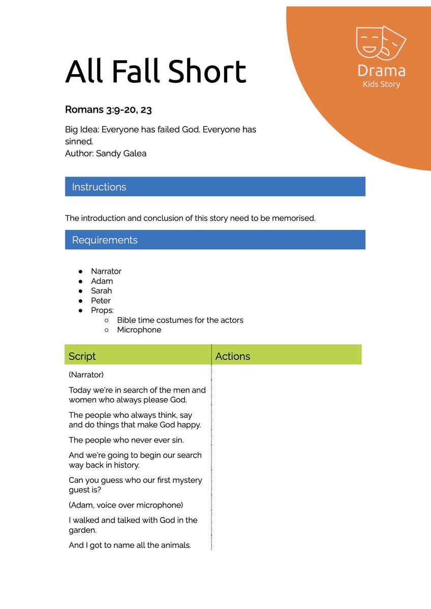 All Fall Short – Kidswise