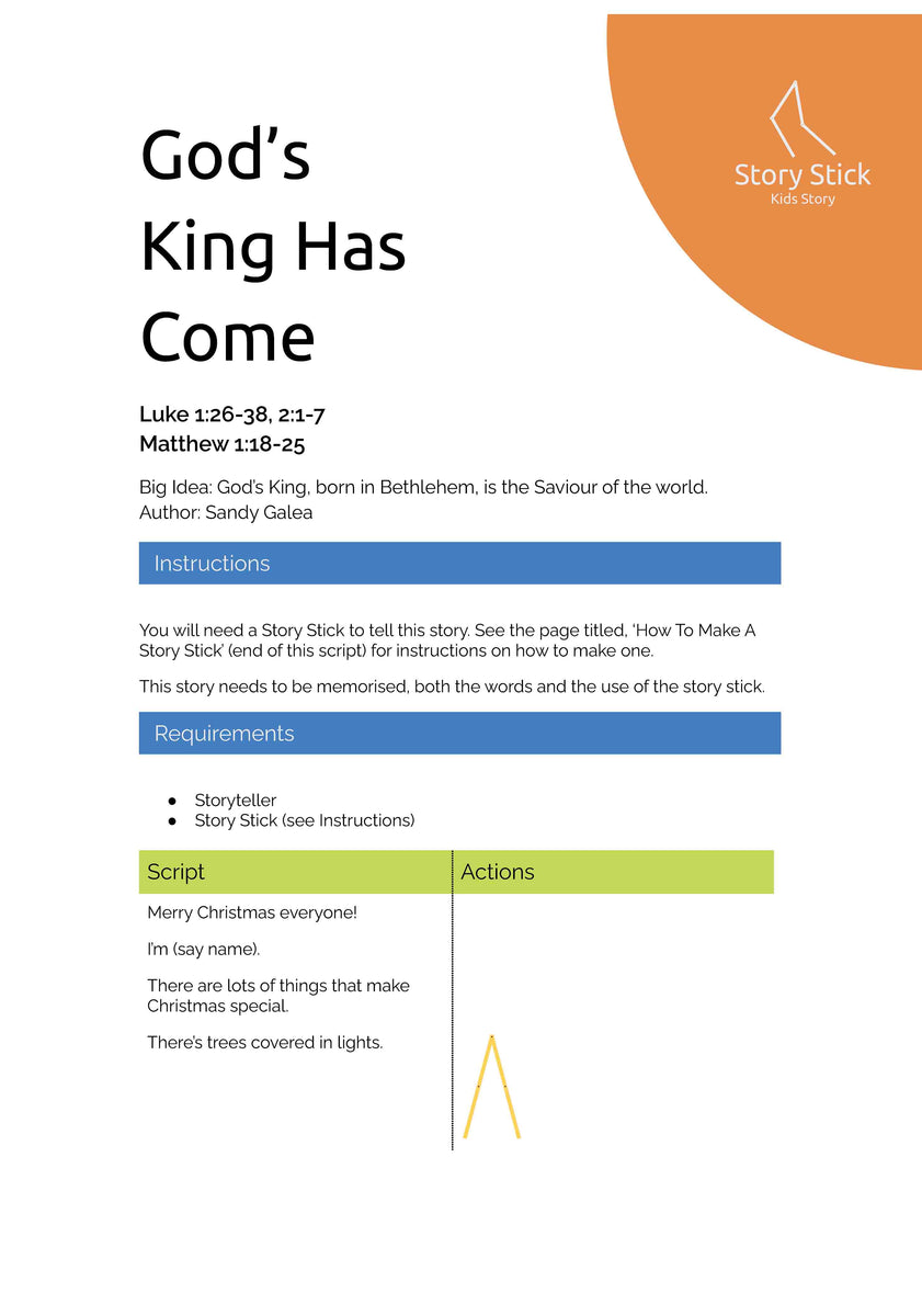 God's King Has Come Kidswise