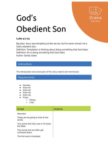 God’s Obedient Son