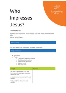 Who Impresses Jesus
