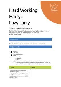 Hard Working Harry, Lazy Larry