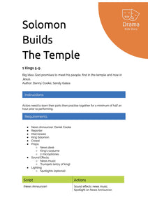 Solomon Builds The Temple