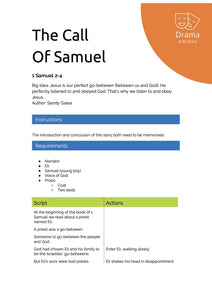 The Call Of Samuel